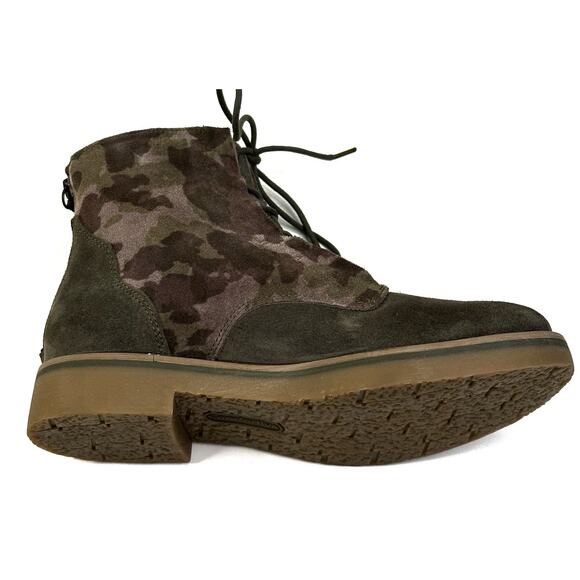 Comfortiva Renny Army Green Camo Suede Boots Womens Size 7M Back Zip New $146 - Picture 7 of 11